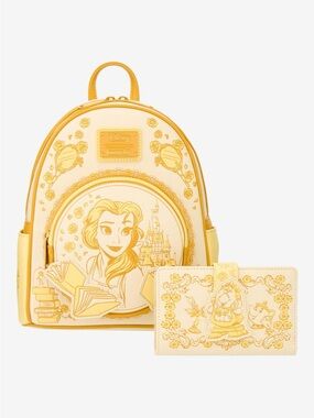 Loungefly Beauty and the Beast Belle Tonal Sketch Portrait Matching Set